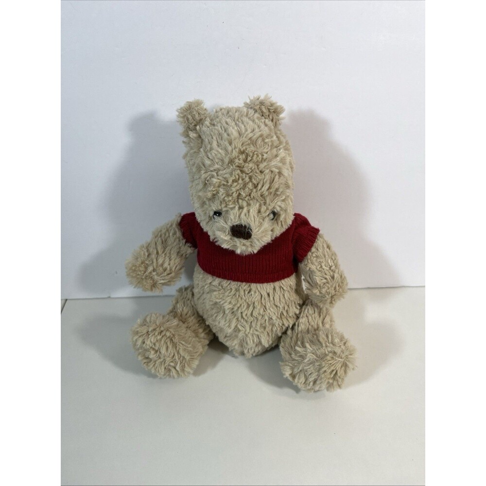Disney Classic Winnie the Pooh Teddy Bear Red Shirt 11” Plush Paws Stuffed